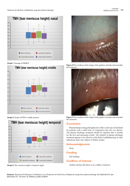 Treatment of mild forms of blepharitis using direct plasma discharge - M. Zemanová, I. Macejová, I. Svobodová, E. Vlková 4.png